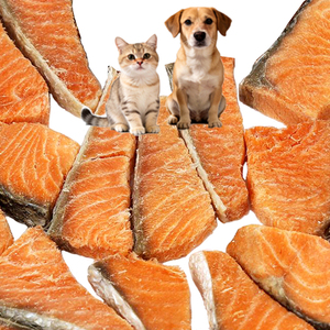 OEM Bulk Factory Wholesales Freeze-dried Low MOQ Salmon Freeze-dried Pet Food Snacks For Cats Dogs Freeze Dried Salmon
