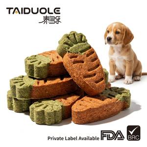 Wholesale Natural Carrot-Shaped Dog Cookies Fresh Meat High-Protein Nutritional Pet Snacks