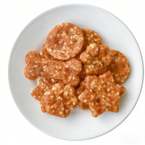 OEM Wholesale Natural High Protein Low Fat Chicken Duck Wrapped Puffed Rice Pop Cubes