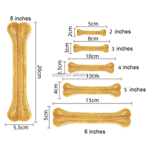 Beef Flavor Cowhide Chewing Bones Nutrient-Rich Pet Food For Dogs Edible Dog Cowhide Bones