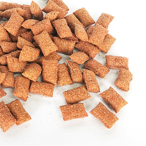 OEM ODM Crispy Bite Cat Biscuits Salmon Crunchy Cat Treats Food Packaged Bags