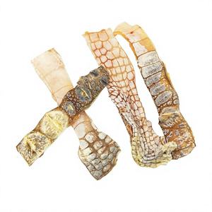 OEM Premium Natural Dried Crocodile Skin Dog Treats
