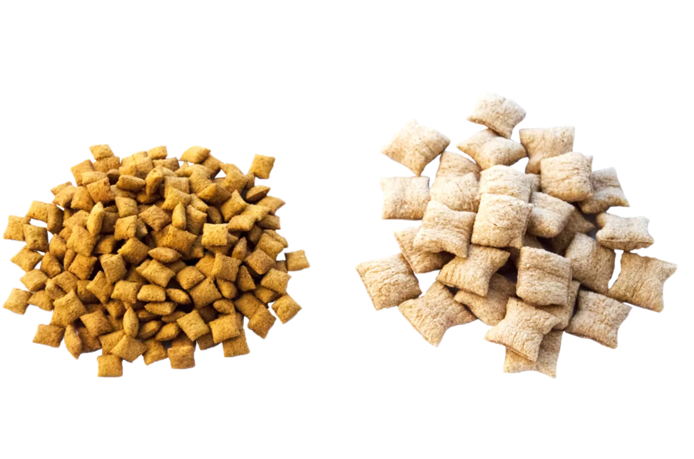 Pillow snacks dog treats with filled centers